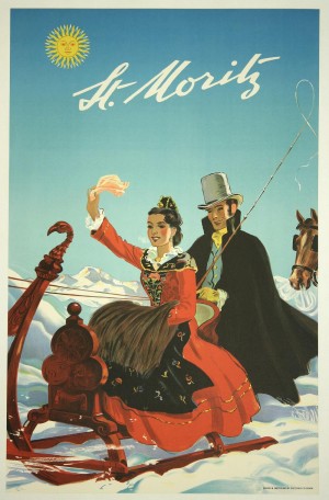 St Moritz Travel Poster
